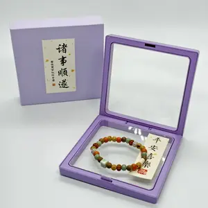 Fortune & Happ Crackle-Glazed Purple Ceramic Bracelet Neo-Chinese Aesthetic Frosted Flowing Glaze Student Must-Have SpringStatements Trendy Stack Bangle Trendy Jewellery Accessories