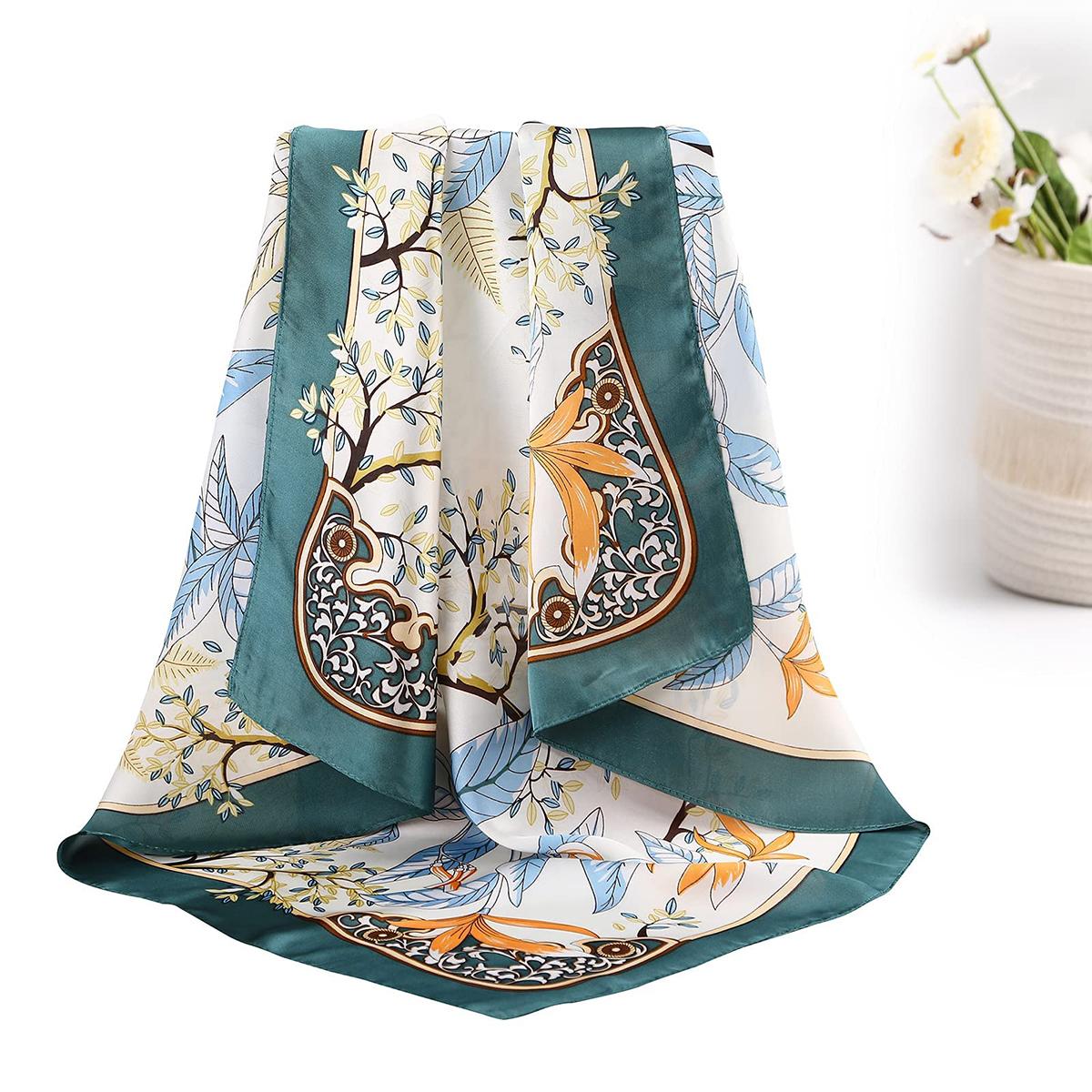 AWAYTR 4PCS/Set 27.5" Square Silk-Like Head Scarf Neck Scarves for Women Hair Kerchief Bandanas Headbands Head Wraps TikTokShopBlackFriday AWAYTR 4PCS/Set 27.5" Square Silk-Like Head Scarf Neck Scarves for Women Hair Kerchief Bandanas Headbands Head Wraps TikTokShopBlackFriday