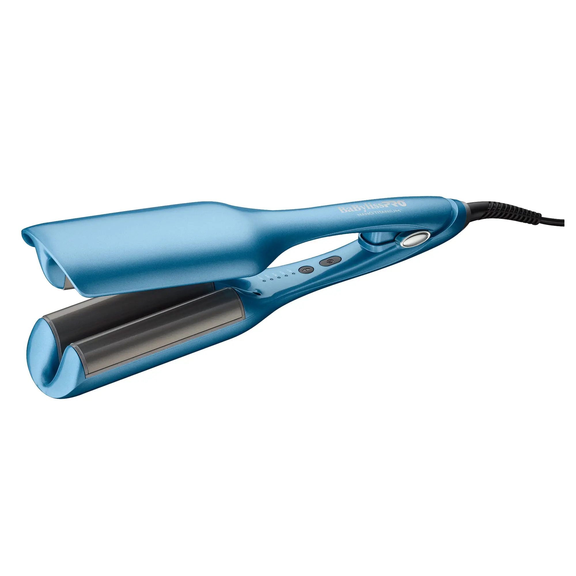 BaBylissPRO Nano Titanium Ionic Deep Waver – Model BNTDW01UC – Sol‑Gel Nano‑Titanium Plates, 5 Digital Heat Settings (up to 430°F), 60‑Minute Auto‑Shutoff, Lightweight Ergonomic Design for Frizz‑Free Glam or Textured Waves