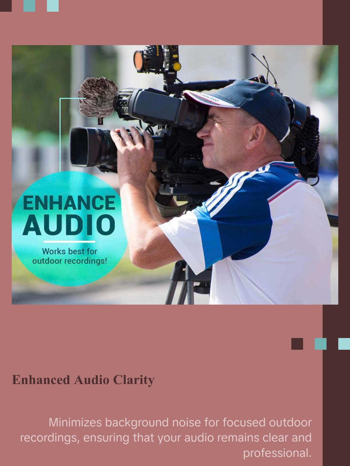 Movo - WS-G9 Furry Outdoor Microphone Windscreen Muff for Portable Digital Recorders, Zoom H4n Compatible Windscreen