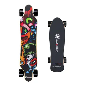 Electric skateboard，19+ mile range electric skateboard 350W/450W electric skateboard Portable electric skateboard Wireless remote control skateboard Safe for teens electric skateboard Cruising electric longboard