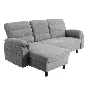 Cloud-Modular Sofa – 227 cm Deep-Seat Lounge with Low-Slung Comfort – Flexible Modular Sectional for Living Room Customization