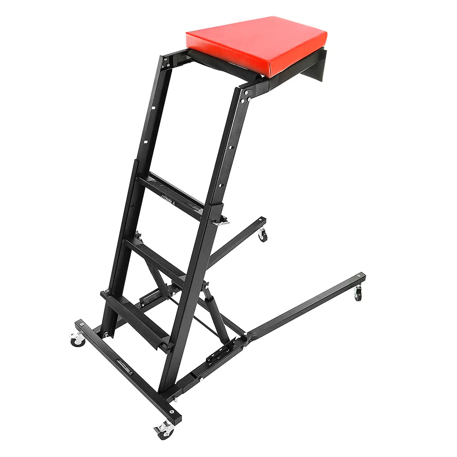 GARVEE Heavy‑Duty Topside Automotive Creeper, 440 LBS Load‑Capacity, Collapsible Design, 48‑66 Inch Adjustable Height, Thick Padded Deck & 4 Swivel Casters for Garage Auto Repair