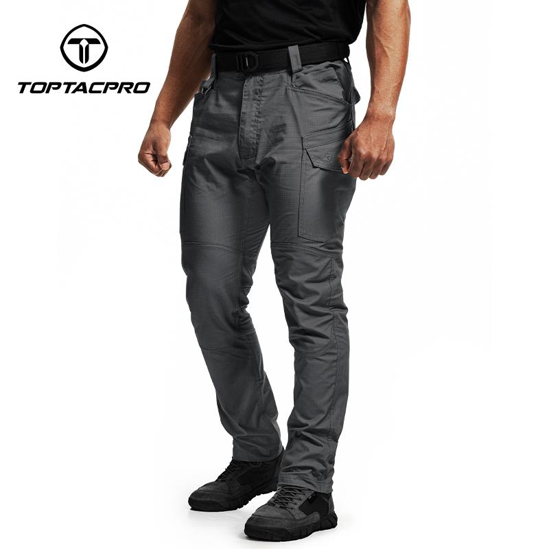 TOPTACPRO Men's Tactica Cargo Pants Elastic Ripstop Pants Soft Fabric EDC Work Sport Pants Sweatpantsmen 8202 SpringStatements