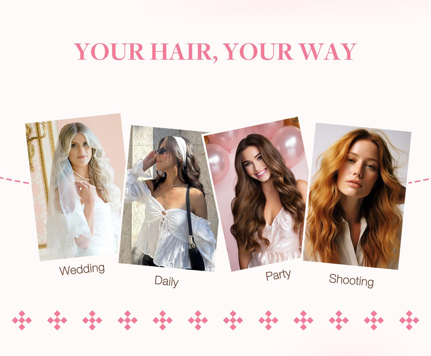 GOOGOO Hair Extensions Clip in Human Hair Natural Straight Easy To Style Soft#Greenish#TikTokShopSpringGlowUp