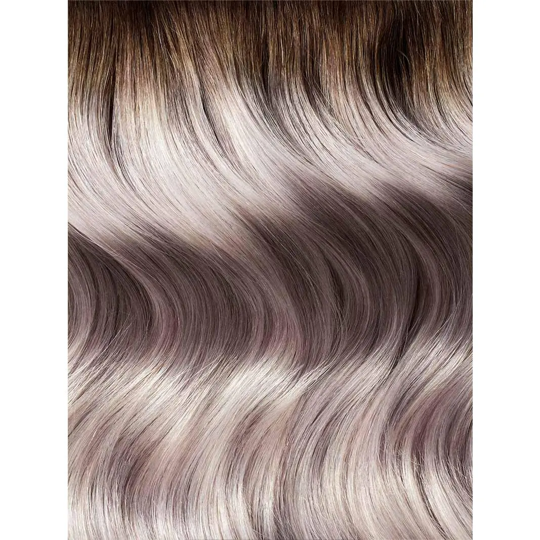 16" Dimensional Rooted Ash Blonde Halo® Hair Extensions (140g)