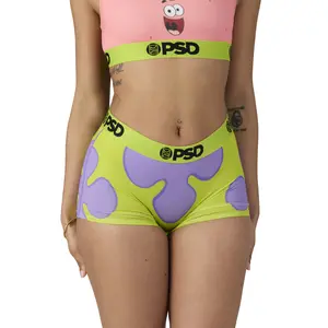 PSD Womens SpongeBob SquarePants Boy Short Underwear - Comfortable, Breathable, Ultra-light Fabric