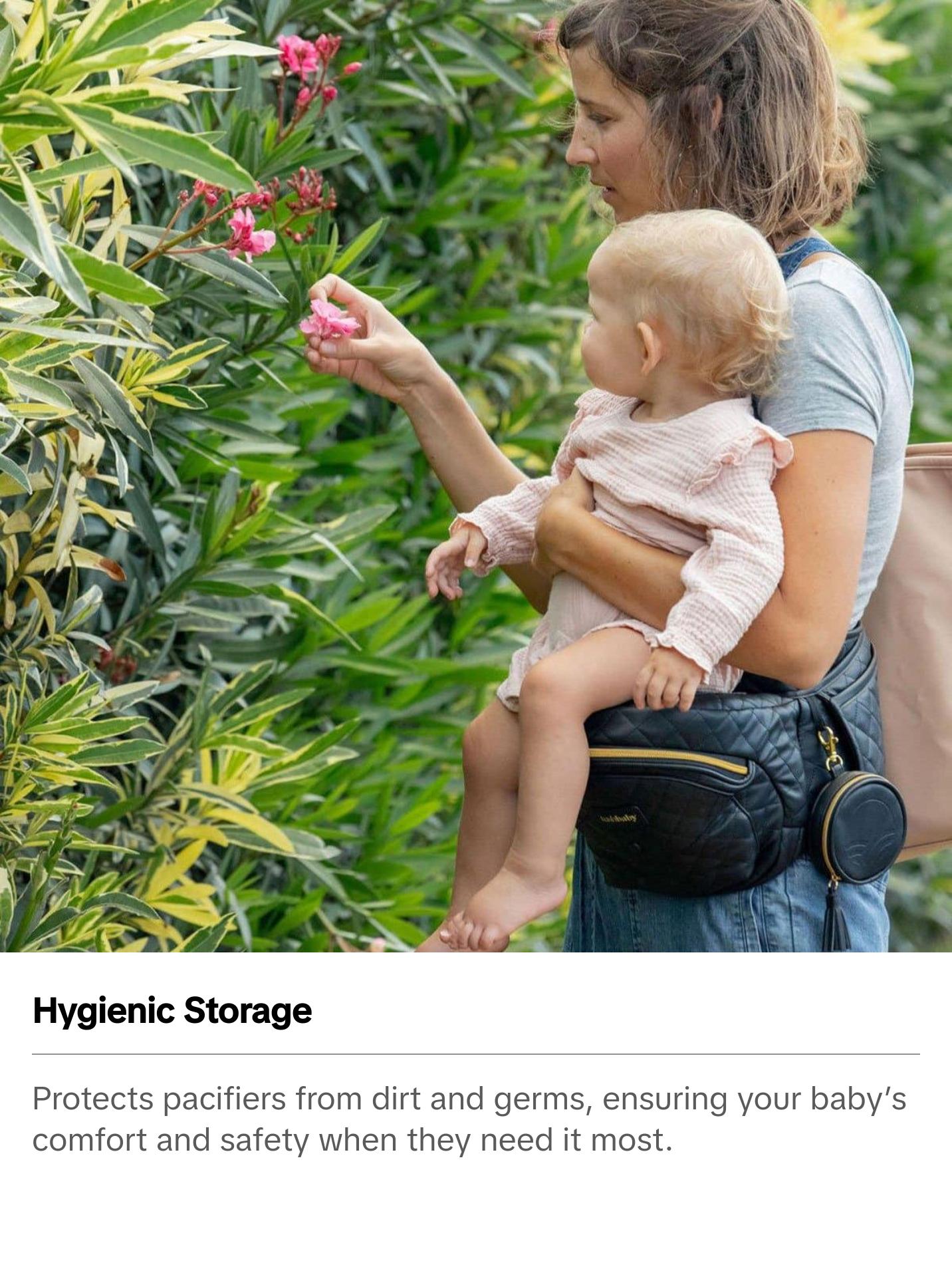 Tushbaby Pod- Portable Pacifier Case, Doubles as Coin Purse