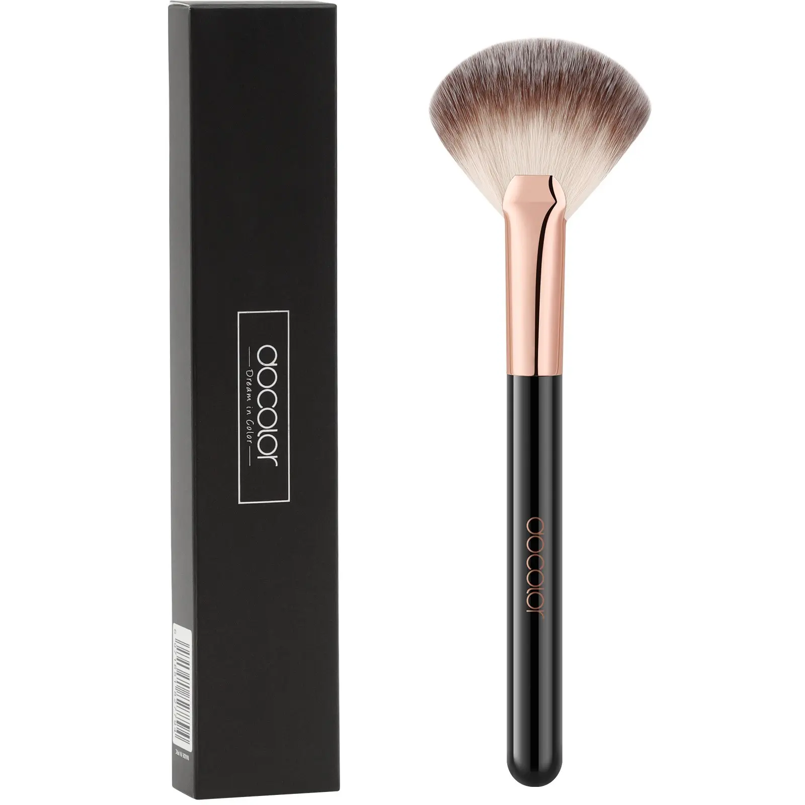 Fan Highlighter Brush for Precise Glow, Soft & Angled for Contouring & Blending. Perfect for Cheekbones, Nose, Cupid's Bow. Creates a Natural, Lit-From-Within Radiance. Soft Makeup Brushes, Face Makeup Brushes, Cosmetic Brushes