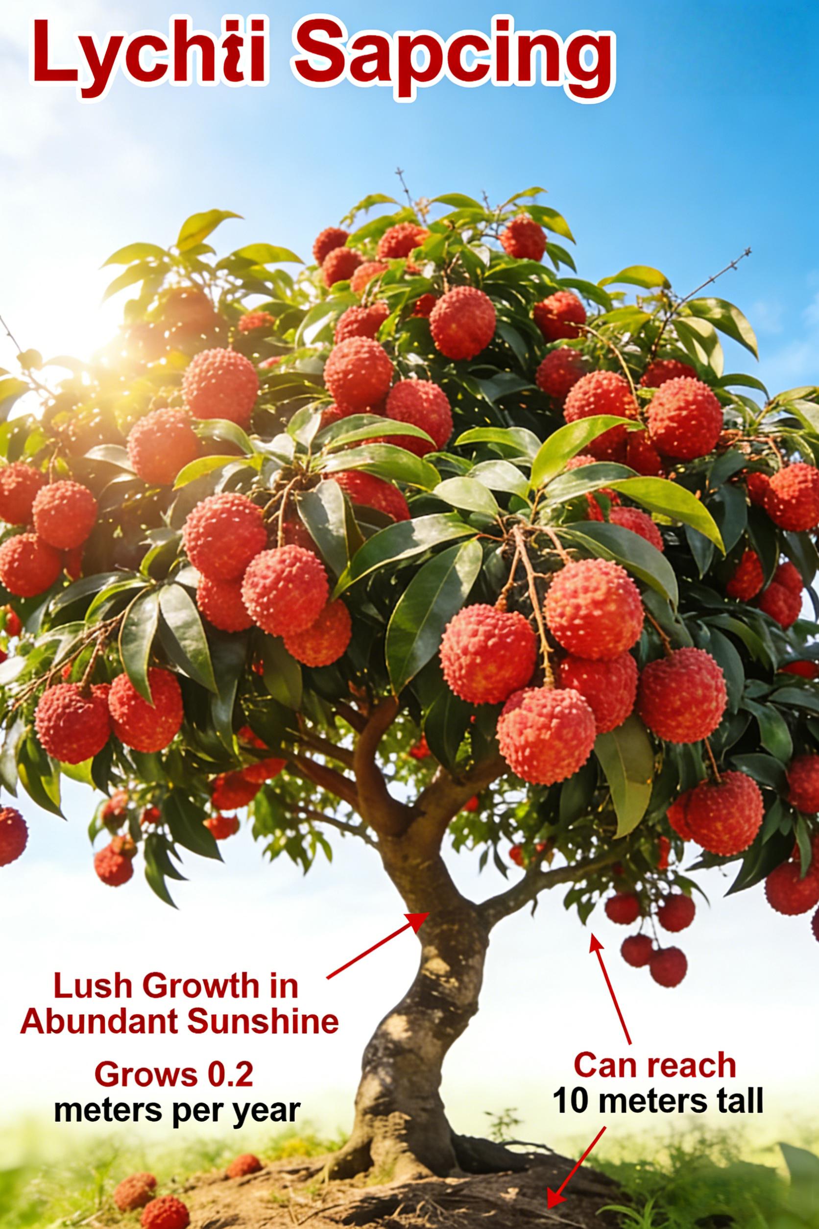 Lychee seeds, suitable for home gardening | Fruit tree seeds for indoor and outdoor planting | Suitable for beginners