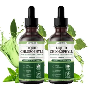 Summervibes Chlorophyll Liquid Drops | Natural Deodorant & Cleansing  | Gut and Liver Health Supplement | 1500 mg | Natural Mint Flavor