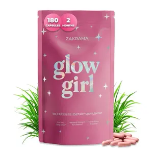 Glow Girl Beef Organ Supplement for Women – Grass Fed Beef Organs + Vitamin C – 180 Capsules