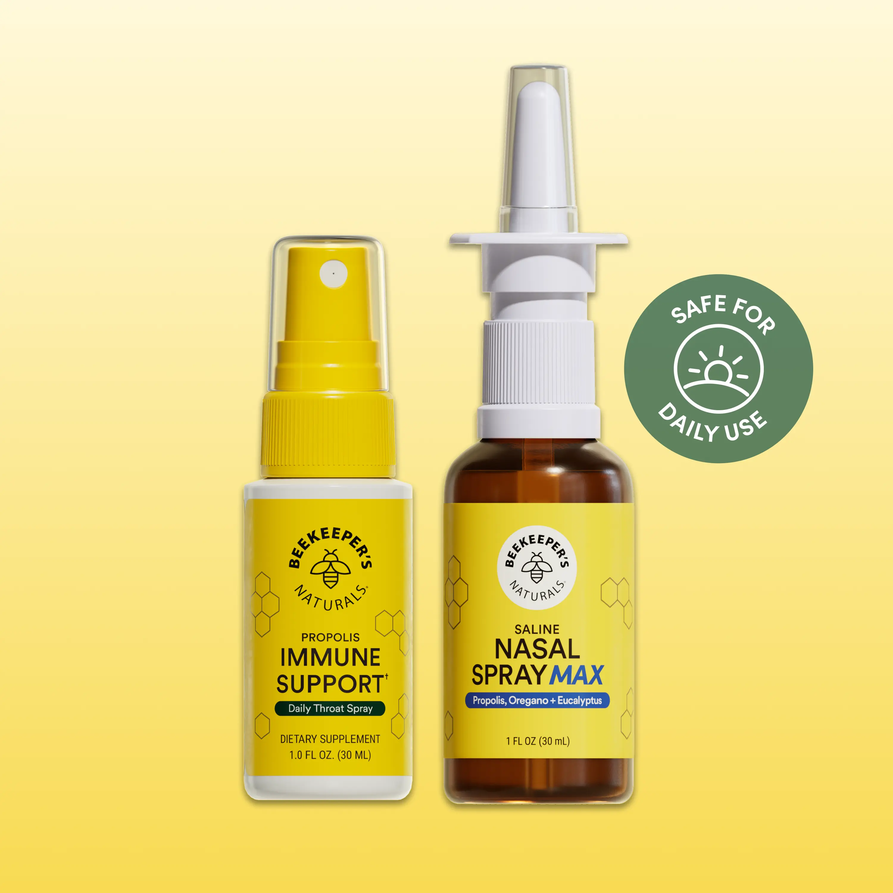 Breathe Well Bundle - Propolis Immune Support Spray + Nasal Support MAX Daily