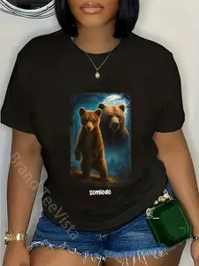 100% Cotton Somiedo Bear Funny Animal Lover Bear T-Shirt