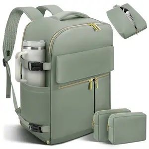 Travel Backpack for Women & Men, 40L Large Carry on Backpack with 3 Packing Cubes, TSA Personal Item Travel Bag Fits 17 Laptop, Casual Daypack for Weekender Business Hiking Camping