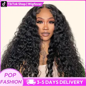 Wigfever Water Wave Pre Bleached Knots Wear Go Glueless 7*4 Pre-Plucked Natural Hairline HD Lace Front Human Hair Wig#Spring Glow-Up SpringStatements