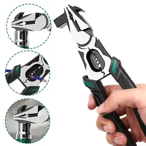 Screw Extractor Pliers,End Cutting Nippers Pliers Nails Puller Tool,Stripped Screw Remover Tool, Multifunctional Fence Pliers Hammer Wire Cutter Wire Twisting Pliers Nails Puller Pliers (1pcs)