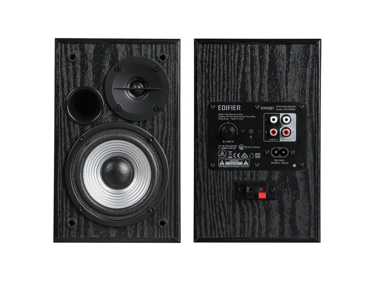 Edifier R990BT 2.0 Active Multimedia Speakers - Bluetooth Bookshelf Speakers - Powered Studio Monitor Speaker - MDF Enclosure - 24W RMS (Pair)
