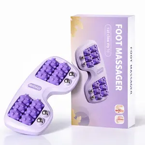 Dual Foot Acupressure Massager Roller - Plantar Fasciitis Pain Relief, Stress Ease & Better Circulation | Portable for Home & Office