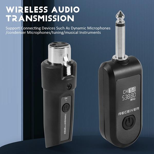 ABS UHF Band Handheld Wireless Microphone System - Dynamic Mic Kit with 48V Phantom Power, Wired-to-Wireless Function, XLR Input, Cable Compatibility, for Professional Audio Use, Content Creators, Contentcreator ABS UHF Band Handheld Wireless Microphone System - Dynamic Mic Kit with 48V Phantom Power, Wired-to-Wireless Function, XLR Input, Cable Compatibility, for Professional Audio Use, Content Creators, Contentcreator