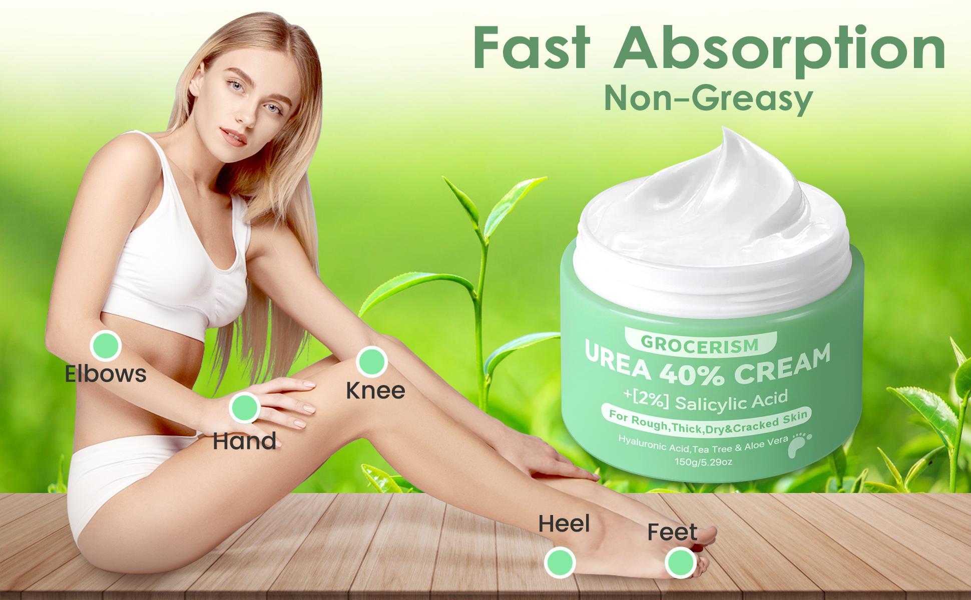 Grocerism Urea Cream 40 Percent For Feet Plus 2% Salicylic Acid 5.29 oz, Foot Cream and Hand Cream Maximum Strength with Hyaluronic Acid, Tea Tree, and Aloe Vera For Deep Moisturizes, Callus Remover and Soften All Skin Types,#TikTokShopHolidayHaul Grocerism Urea Cream 40 Percent For Feet Plus 2% Salicylic Acid 5.29 oz, Foot Cream and Hand Cream Maximum Strength with Hyaluronic Acid, Tea Tree, and Aloe Vera For Deep Moisturizes, Callus Remover and Soften All Skin Types,#TikTokShopHolidayHaul