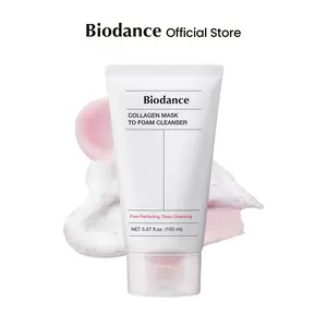 [Biodance Official] Collagen Mask To Foam Cleanserㅣ2-in-1 Pore Mask and Foaming Facial Cleanser, Hydrating & Moisturizing Pore Cleanser for Sensitive Skin, Oily Skin, Soft & Chewy Gel Texture 5.07 fl. oz. (150 ml)