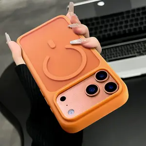 For iPhone 17 Pro Max Phone Case 17 Air 16 Pro Max 16E 16Plus 15 Pro Max 15Plus 15 14 Pro 13 12 Phone Cases Magnetic Mobile Phone Case with MagSafe Camera Ring Holder, Military-Grade Protection, Anti-Fall, Non-Yellowing, Wireless Casing Protector Cover