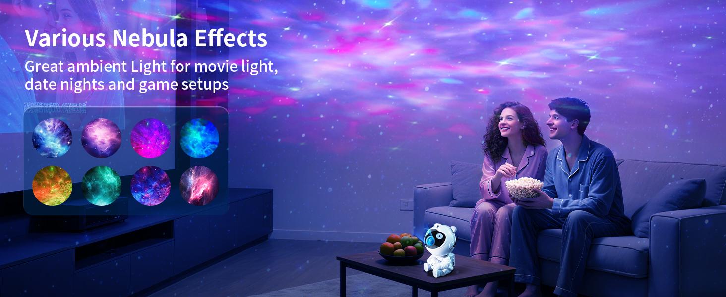 Astronaut Galaxy Projector Star Projector with Timer and Remote Galaxy Projector with Moon Lamp LED Nebula Night Lights