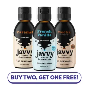 Buy 2 Get 1 Free - Javvy Coffee Concentrate Bundles - 35 Servings, Cold Brew Coffee, Perfect for Instant Iced Coffee Buy 2 Get 1 Free - Javvy Coffee Concentrate Bundles - 35 Servings, Cold Brew Coffee, Perfect for Instant Iced Coffee