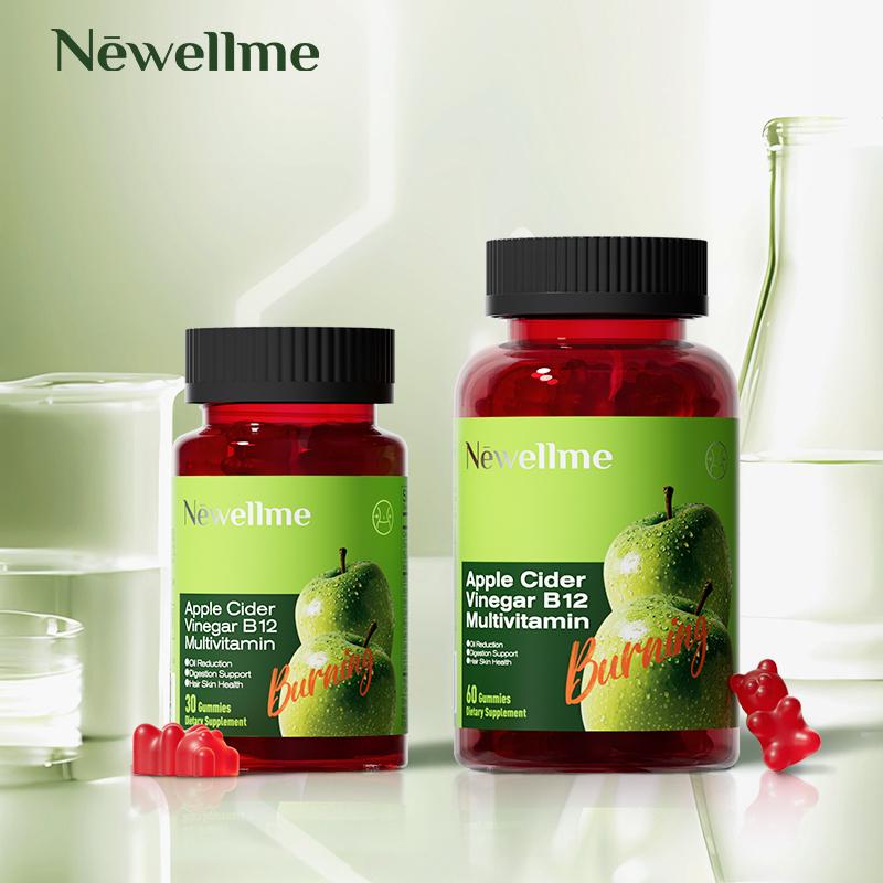 Apple Cider Vinegar Gummies  Formulated to Support Normal Energy Levels & Gut Health - Supports Digestion, Detox & Cleansing - ACV Gummies W/VIT B12 Dietary Edible Fitness