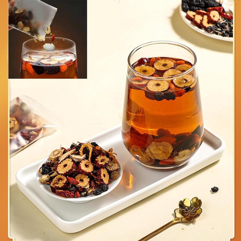 Kidney tea formula Ginseng Treasure Tea Eight Treasure Tea Combination Scented Tea RedDate Wolfberry Tea Men's Tea Health Tea Mulberry Herbal Formula Health Tea 30 bags