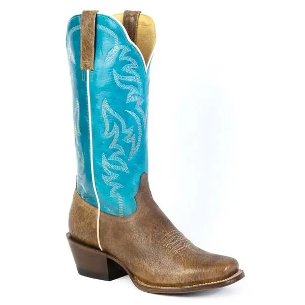 Womens Roper Waxy Tax Leather Vamp Cowgirl Cate Cutter Boots
