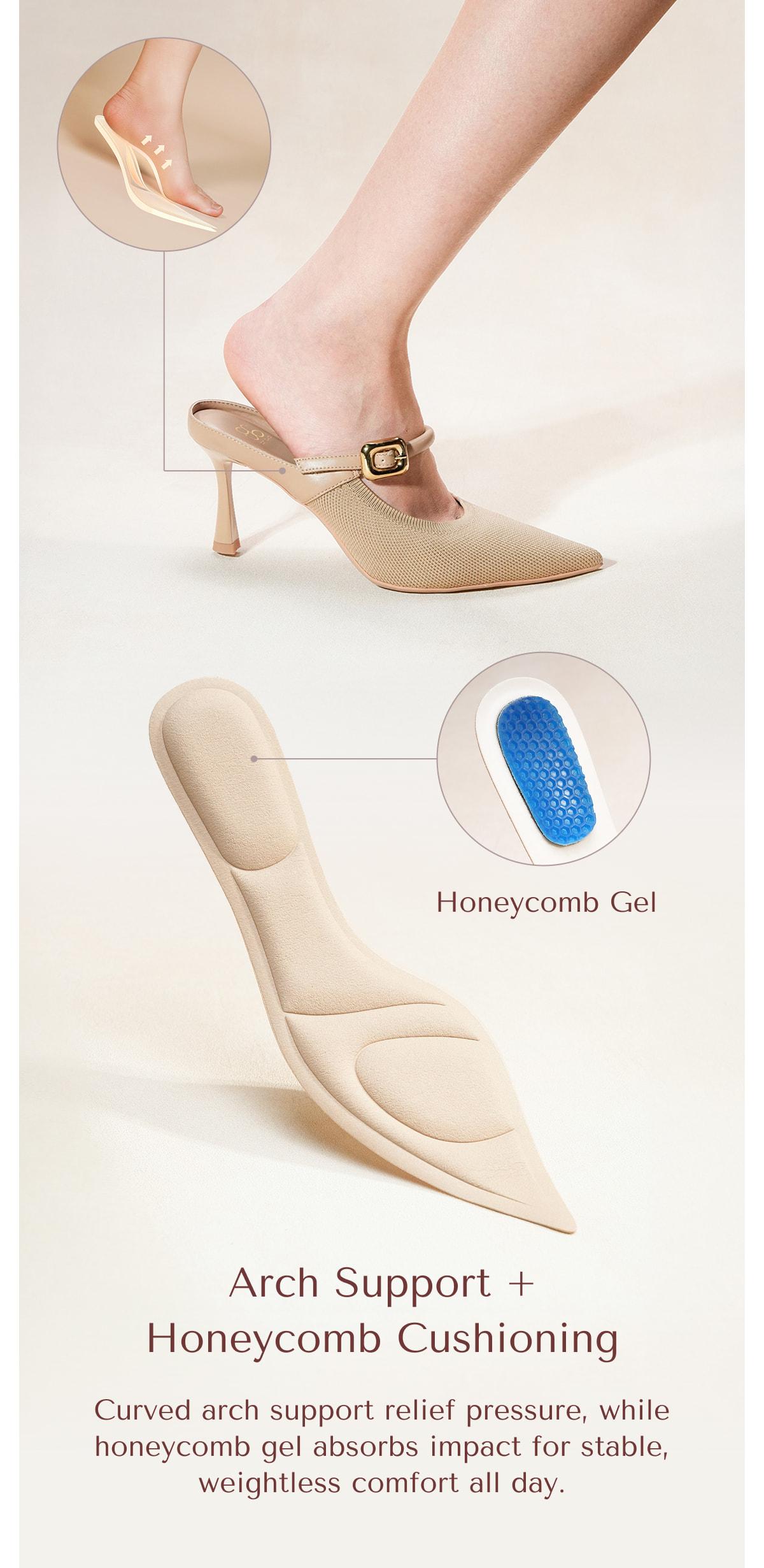 COSY ISLAND GraceLithe Pointed Toe Heeled Mules