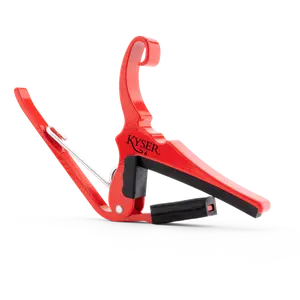 Kyser Quick-Change Acoustic Capo Lipstick Red