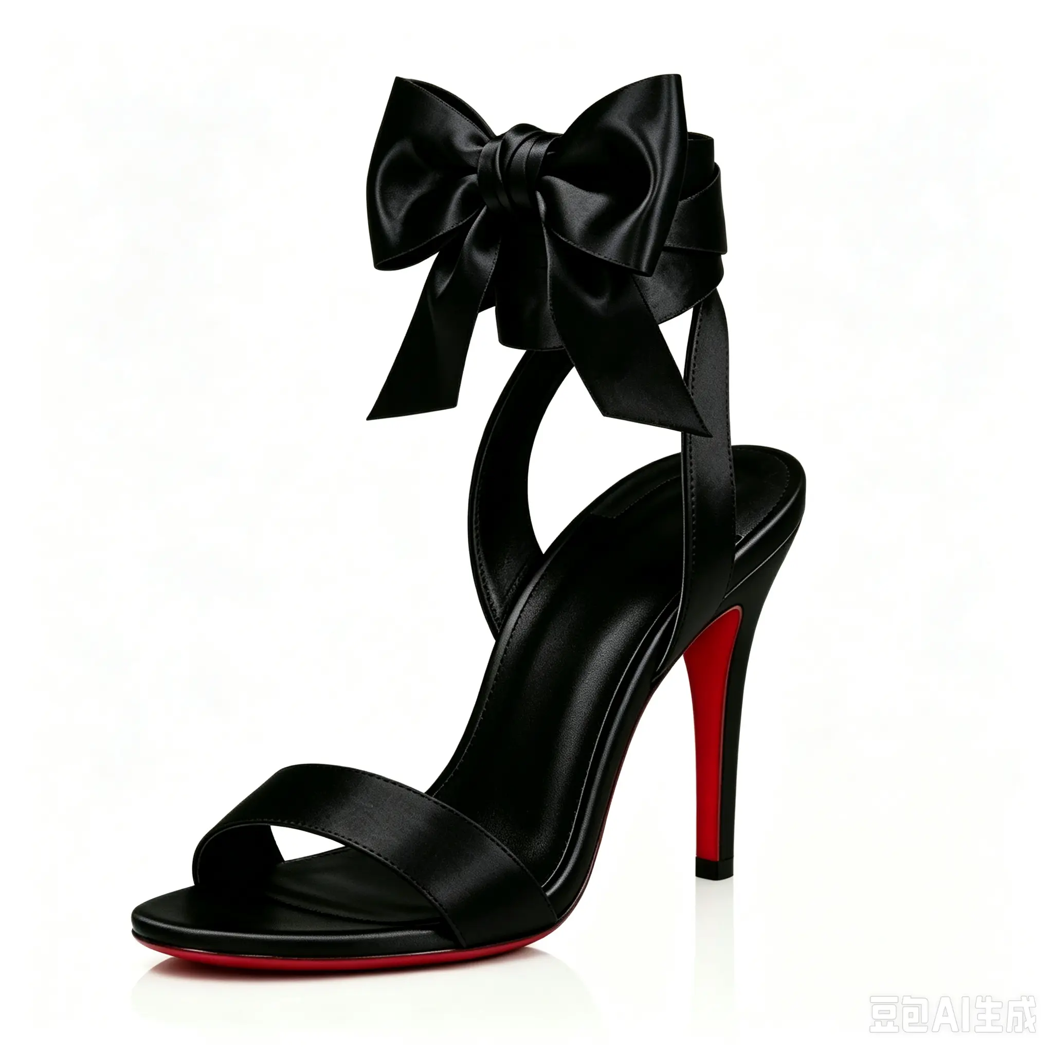 Elegant Satin Tie-Up Ankle Strap Stiletto Heel  Evening Sandals - Open Toe Heels for Women