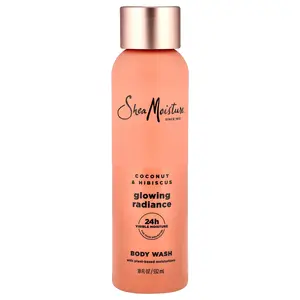 SheaMoisture Glowing Radiance Body Wash, Coconut & Hibiscus, 18 fl oz (532 ml)