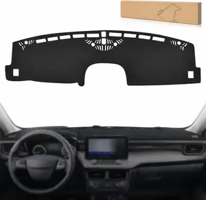 Nilight Dash Cover for Ford Maverick 2022-2024, Custom Fit Suede Dashboard Mat Non‑Slip Sunshade Glare Protector Interior Accessories Black, Glare Protection, Suede Material fathersdaygift