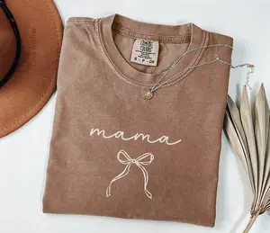Mama Shirt Comfort Colors, Birthday Gift for Mom, Mothers Day Gift, New Mom Gift, Baby Shower Gift, Mom Tshirt, Pregnancy Announcement Tee - LORA ATCHER