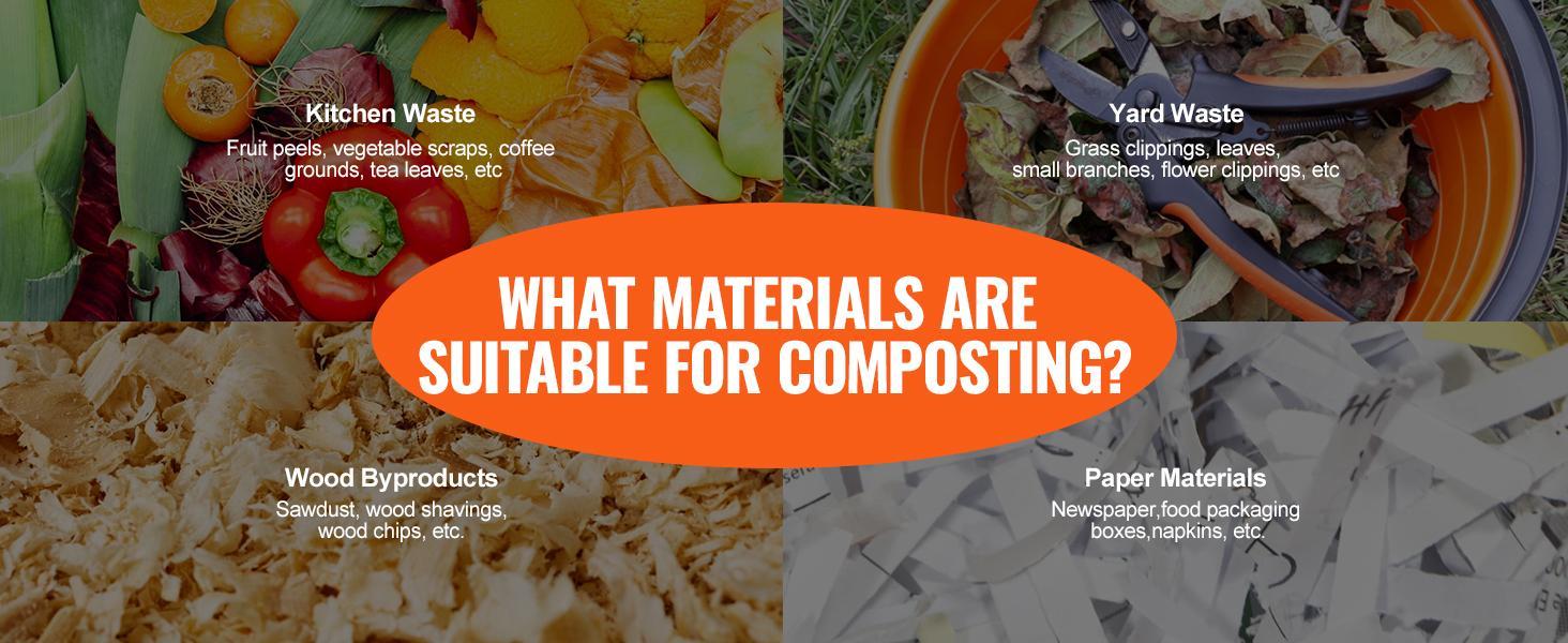 VEVOR Compost Bin, 37-Gal Dual Chamber Composting Tumbler, High Volume Two Rotating Chambers with 2 Sliding Door and Steel Frame, BPA Free Composter Bin Tumbler for Garden, Kitchen, Yard, Outdoor