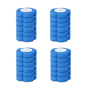 24 PCS Disposable Toilet Bowl Brush Refills, Disposable Toilet Brush Heads, Toilet Wand Disposable Refill Heads, Disposable Replacement Head (24Pcs Replacement Heads) Bathroom Accessory