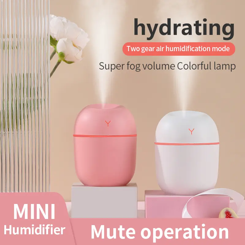 1Pack Smart Aromatherapy Humidifier - Cool Mist, Night Light, Essential Oil Compatible, Ultra-Quiet - Ideal for Homes, Offices (Household Appliance for Fresh Bedroom Air, Healthy Plants)