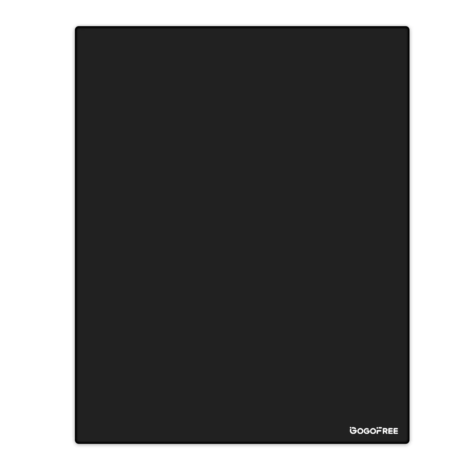 GOGOFREE Premium Tempered Glass Mousepad for Office Workers - Transparent High Clarity Square Design, Ultra-Smooth Gliding Control Surface, Non-Slip Stable Base, Durable Construction, Waterproof Top Stain-Resistant Easy-to-Clean Computer Accessory, Temper