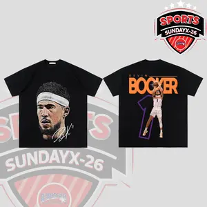 [Youth + Adult] Devin Booker 'D-Book 1' For Suns Nation High-Quality 100% Cotton T-Shirt (Made In US), Valley Boyz Hooper Shirt, Game Day Outfits, Gift For Basketball Kids Fans, Basketball Graphic Tee