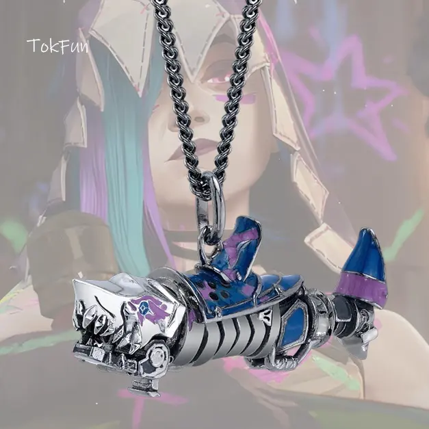 League of Legends X RockLove ARCANE Fishbones Necklace - Unique Design with Fishbones Elements