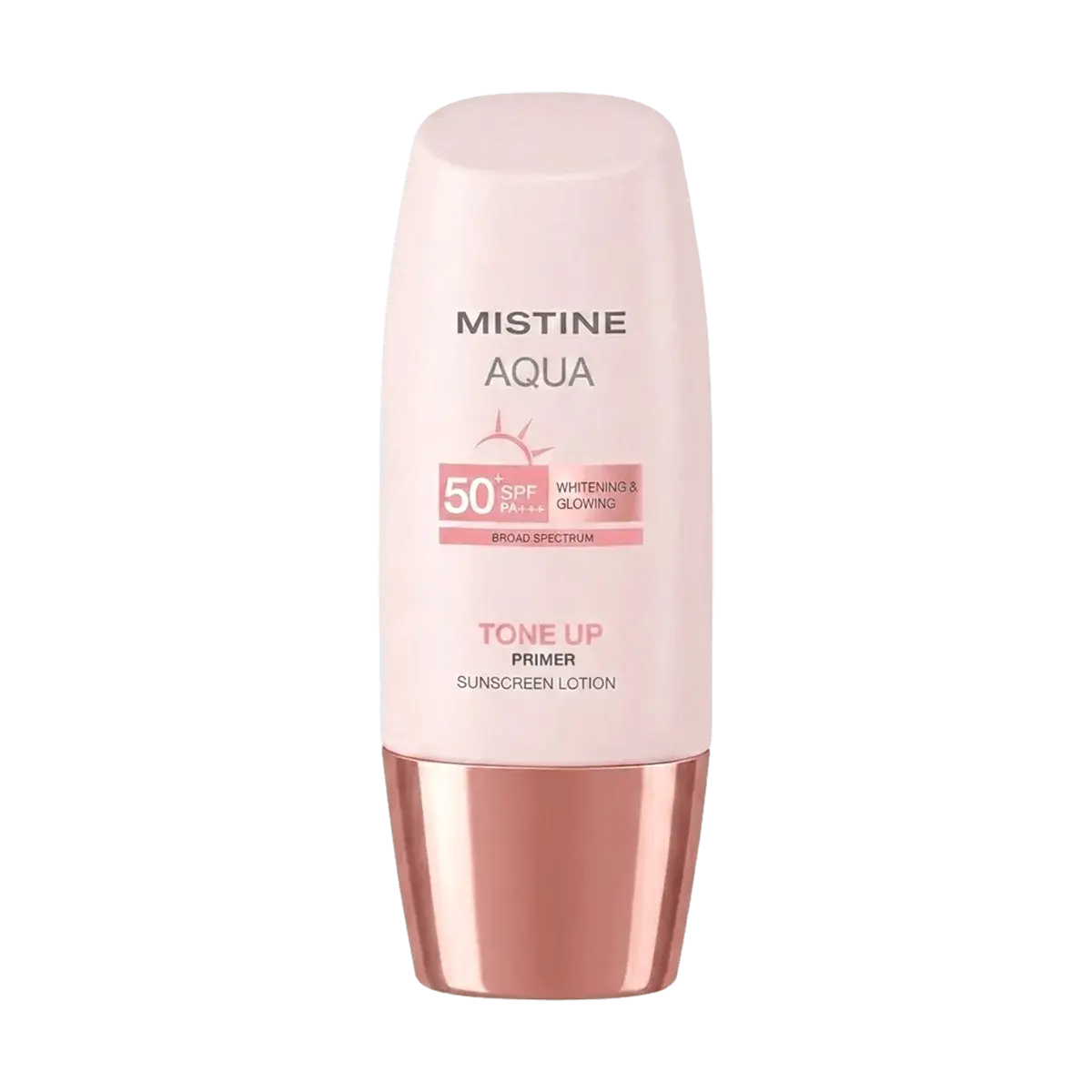 Mistine Pink Cap Watery Sunscreen Primer SPF50+ PA++++ |  & Poreless Makeup Base for Radiant Skin, 40ml