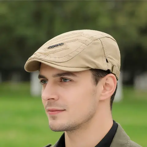 Men's Hats Outdoor Travel Baseball Cap British Style Baseball Cap Forward Beret Versatile Sun Hat