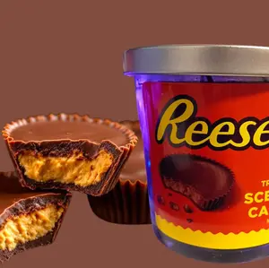 Unique Candle Designs By Kaneca - Reese's Peanut Butter Cup Scented Candle. 14.oz