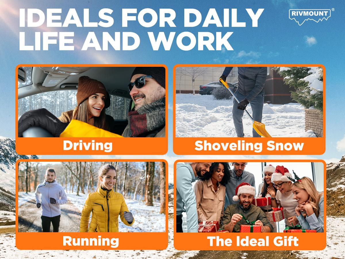 Winter Waterproof Ski Snow Warm Gloves for Women Men, Windproof Cold Weather Thermal with Touchscreen Fingers, for Running Driving Cycling Hiking Biking Outdoor Sports Daily Work RG802 Hand Cover Winter Waterproof Ski Snow Warm Gloves for Women Men, Windproof Cold Weather Thermal with Touchscreen Fingers, for Running Driving Cycling Hiking Biking Outdoor Sports Daily Work RG802 Hand Cover