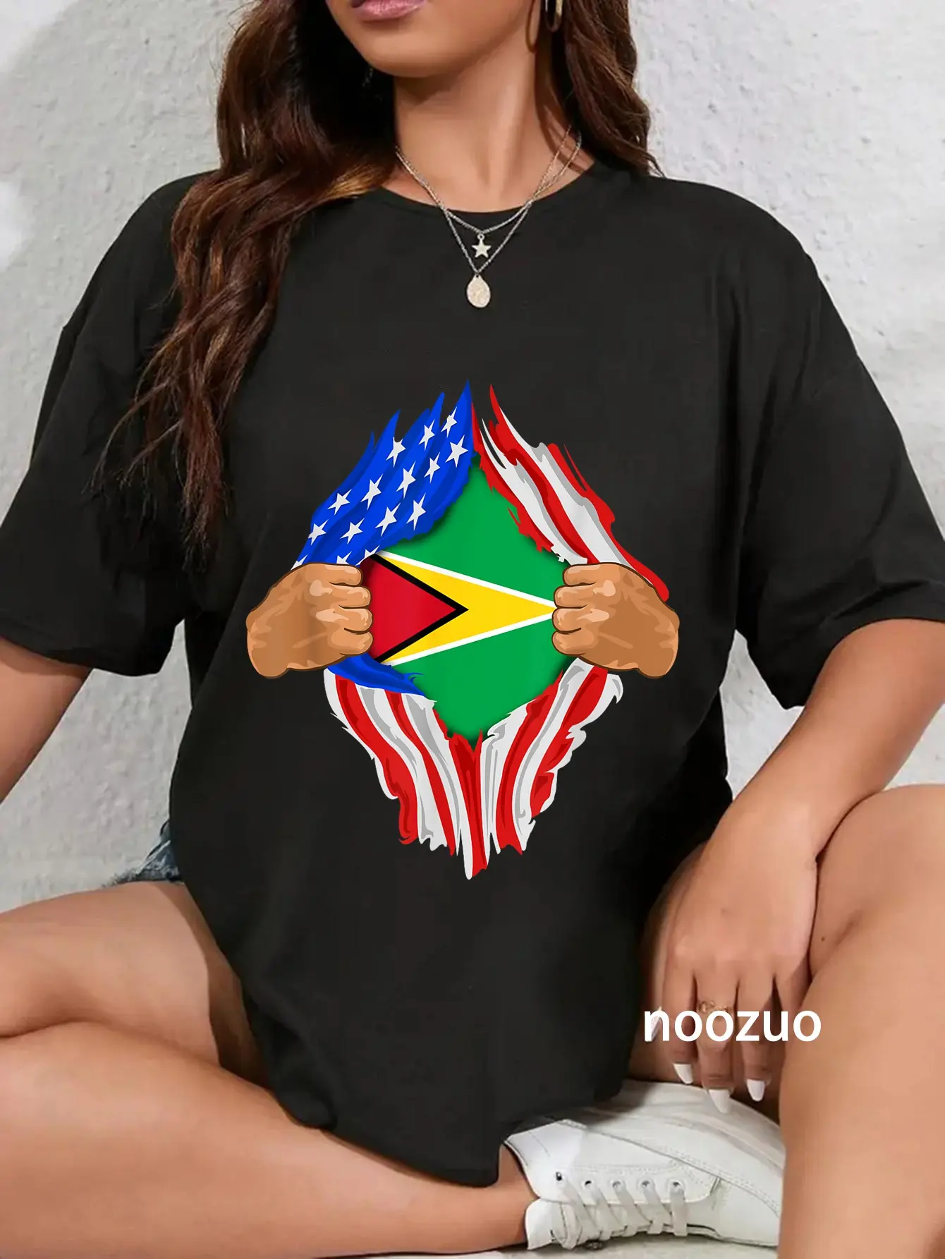100% Cotton Guyanese Blood Inside Me | Guyana Flag Gift T-Shirt