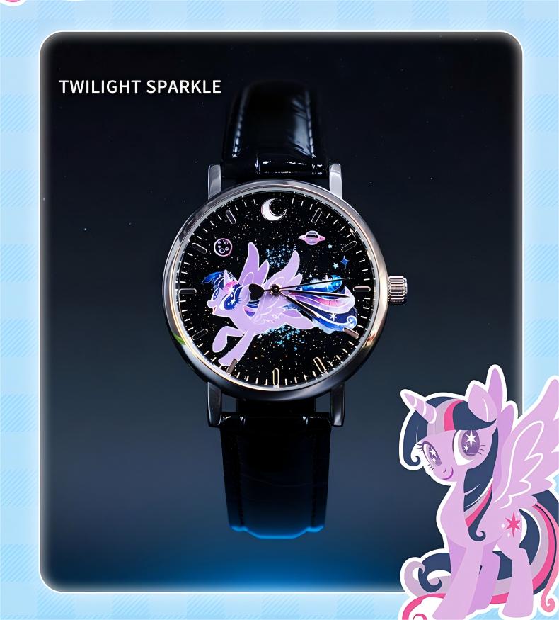 My Little Pony Magic Sweetheart Series Blind Box Watch MLP Characters Inspired Design Mystery Collectible Watch Twilight Sparkle Rarity Pinkie Pie Apple Jack Rainbow Dash Fluttershy Ideal Christmas New Year Holiday Gift for Girls